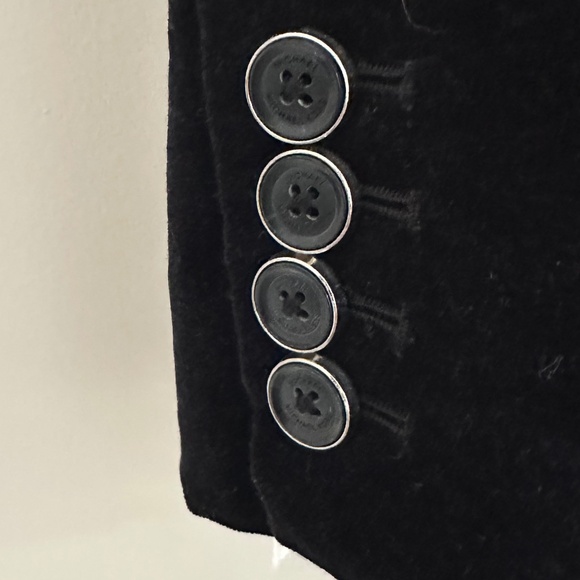 Michael Kors Velvet / Velour Fitted Blazer Jacket Sz 0 - Picture 5 of 13